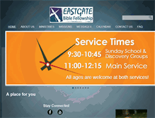 Tablet Screenshot of eastgatebible.net